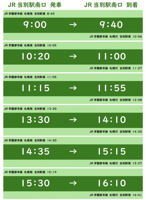時刻表