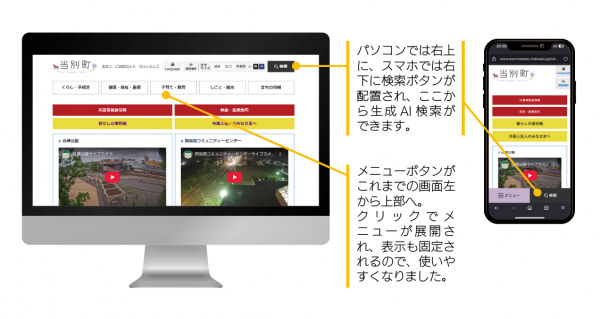 ホームページ画面説明