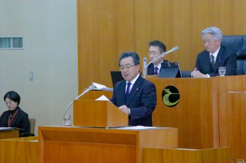 町政執行方針写真