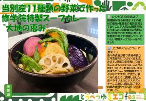 No.21 当別産11種類の野菜で作った修学院特製スープカレー大地の恵み①