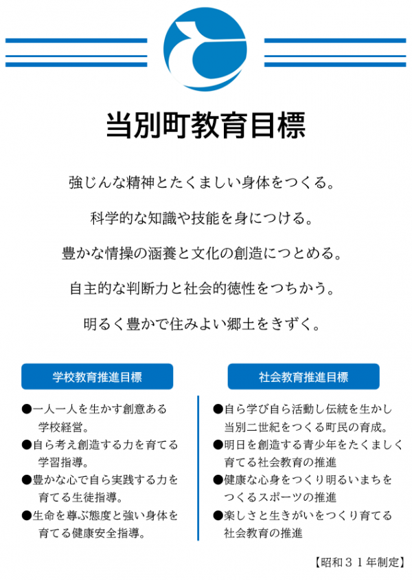 当別町教育目標